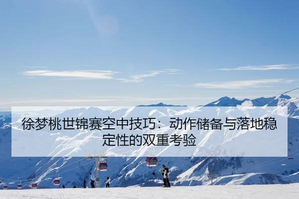 徐梦桃世锦赛空中技巧：动作储备与落地稳定性的双重考验